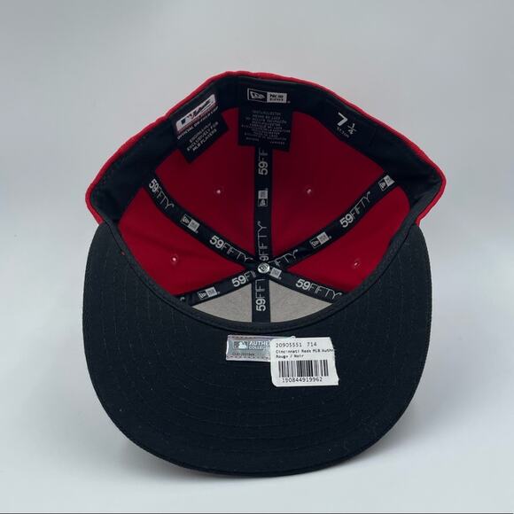 New Era Cincinnati Reds MLB 59FIFTY Fitted Hat New Era 59Fifty‎ Cincinnati Reds Fitted Hat Sz 7-1/4